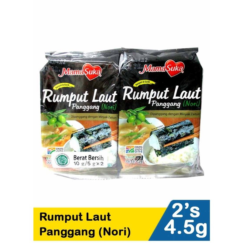 

Sajiandapur Mama Suka Rumput Laut Nori Seaweed Halal Isi 2'S