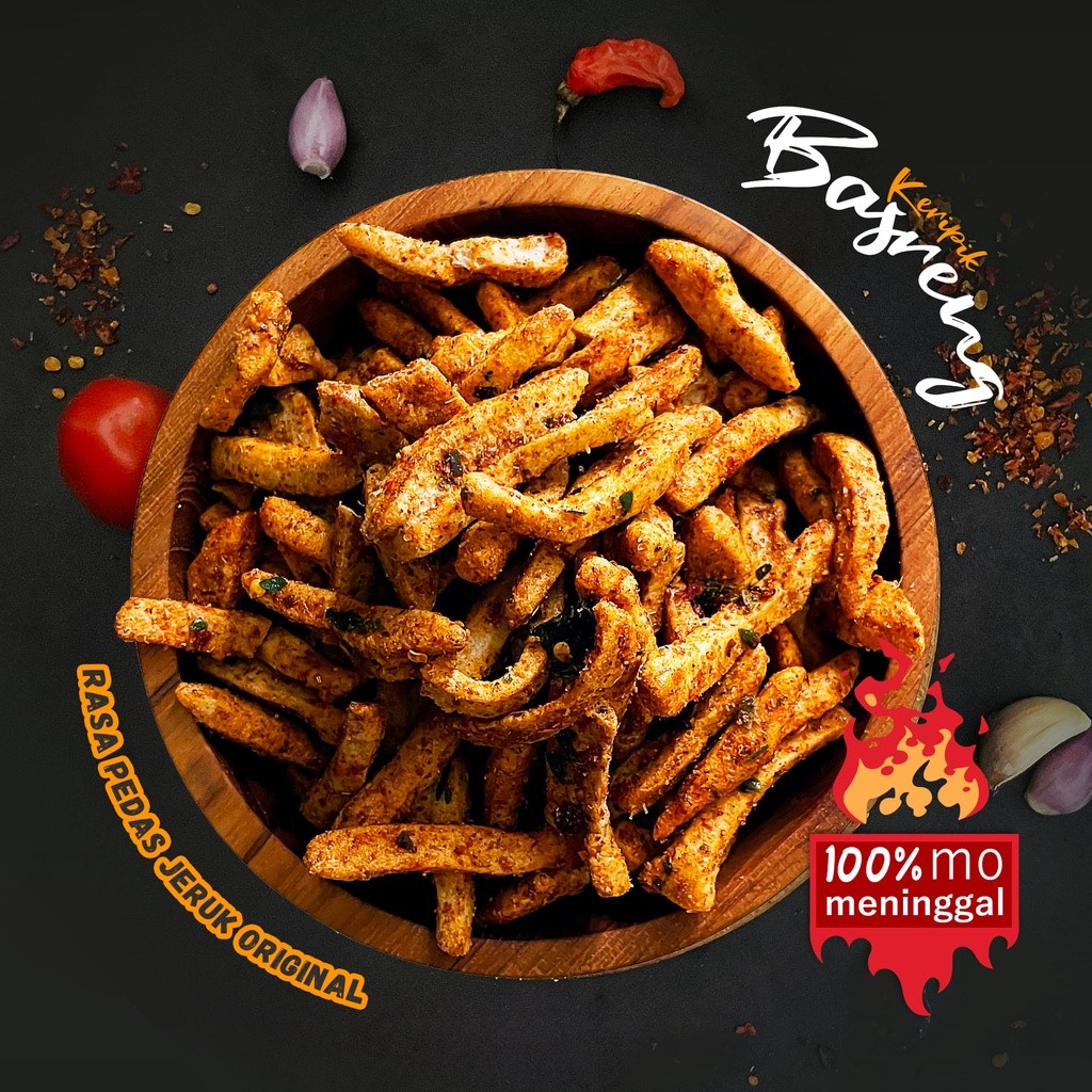 

Sajiandapur Yasnack Premium Basreng Pedas Jeruk 1/4 Kg, 250 Gr