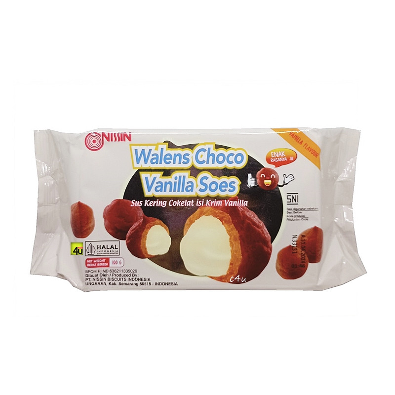 

Sajiandapur Nissin Walens Choco Vanilla Soes 100Gr