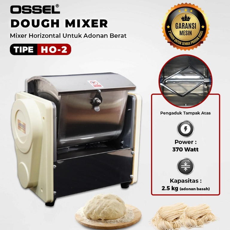 IK OSSEL MESIN MIXER ROTI HO2 MIXER ROTI HORIZONTAL DOUGH MIXER HORIZONTAL-OSSEL