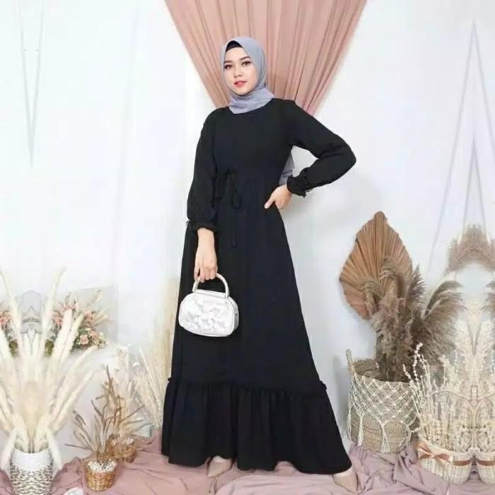 Modest- Gamis Wanita Terbaru Khumari Gamis Putih Polos Syar'i Gamis Remaja
