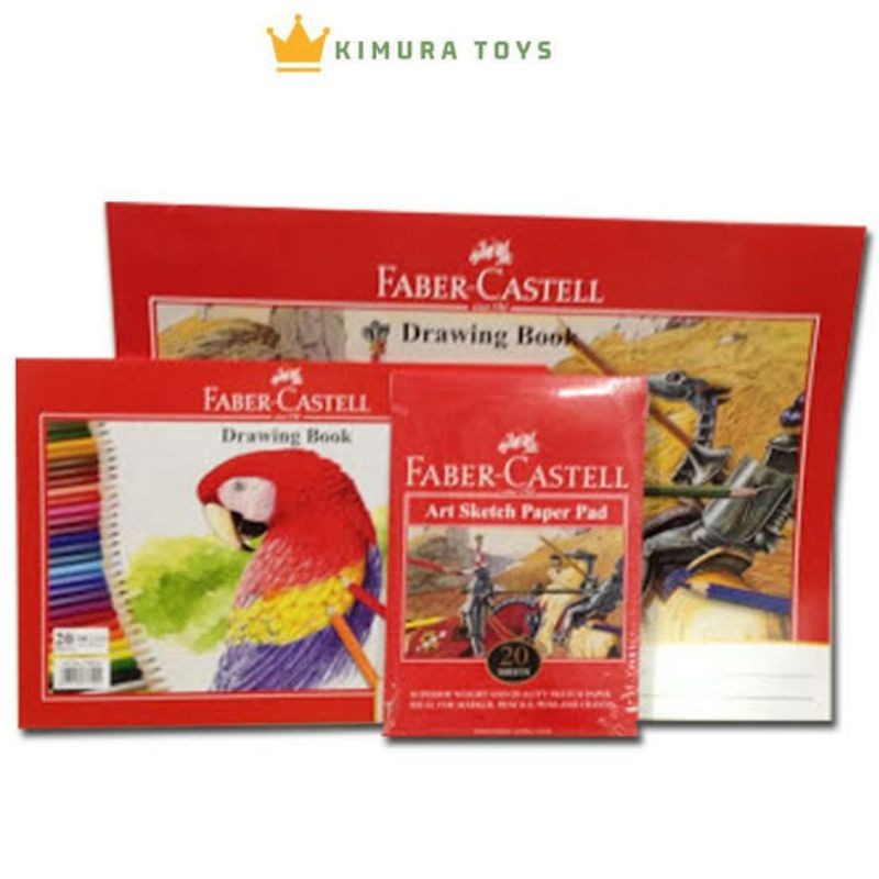 

FABER CASTELL DRAWING BOOK A3 A4 A5 BUKU GAMBAR TEBAL 200 GSM