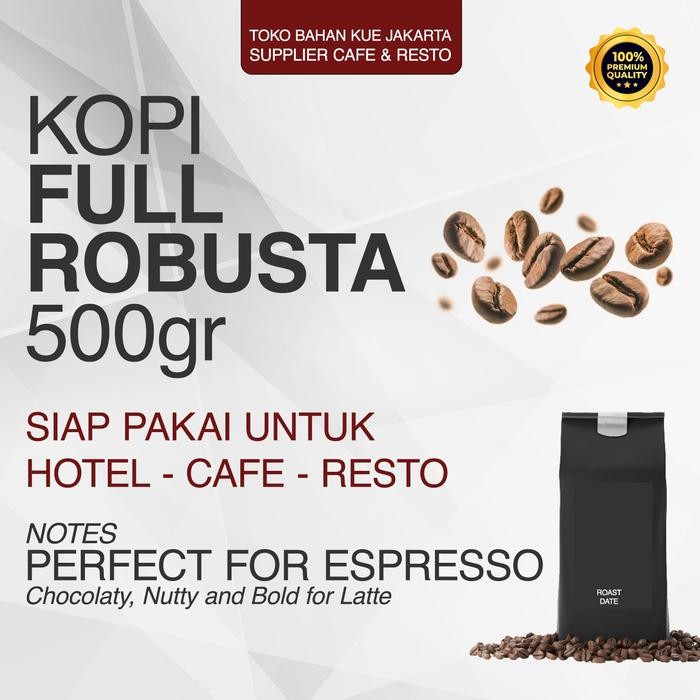 

Biji Kopi Bubuk Robusta Resto 500gr Es Kopi Susu Latte Iced Coffee Fine Robusta Coffee Shop