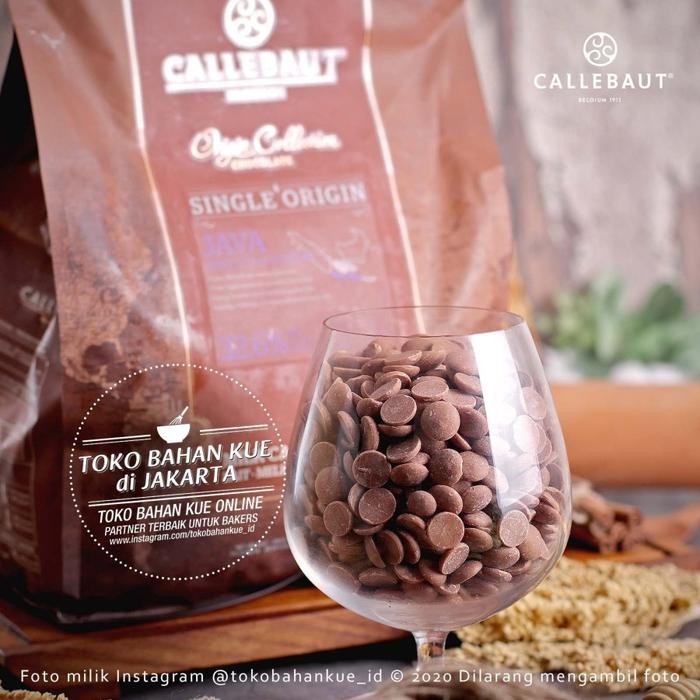 

Callebaut JAVA 32,6% 100gr Milk Chocolate Couverture Coin Cokelat Susu