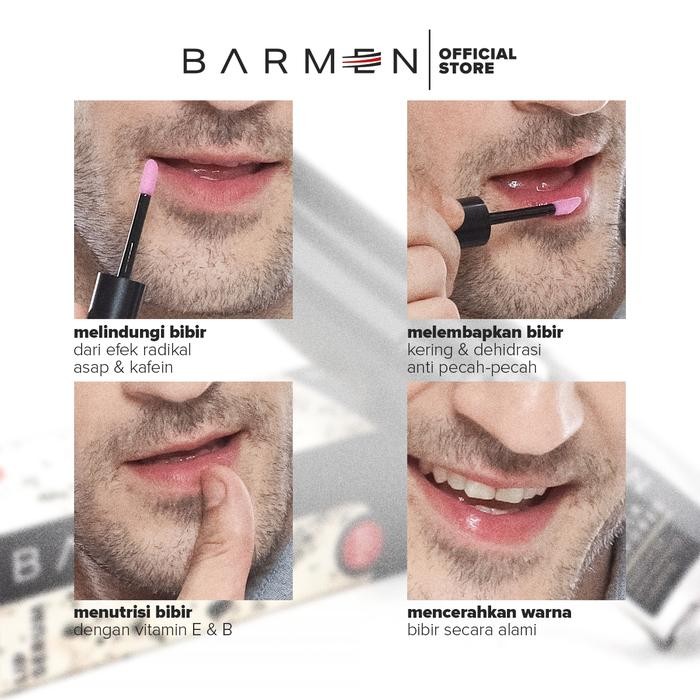 

READY STOK NEW BARMEN PAKET HEMAT 4 LIP SERUM VARIANT RASA TERBARU MINT,COFFEE,VANILLA DAN