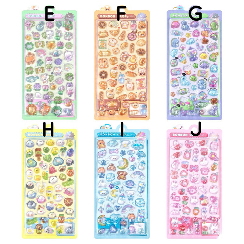 

UM1 Restock!! Stiker Timbul Lucu Premium Bonbon Drop DIY Prakarya