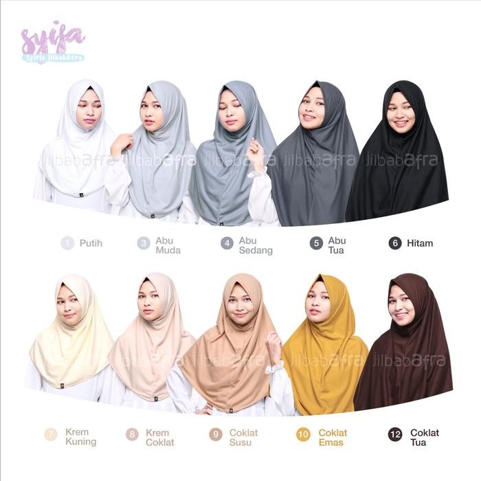 Lamia- Jilbab Afra Non Pet Syifa Bahan Kaos