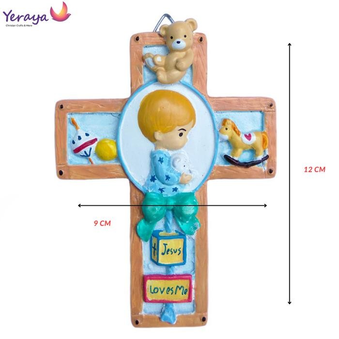 Pajangan Salib Dinding Untuk Kamar Anak / Dekorasi Hiasan Gantung Salib Kristen Kado Rohani