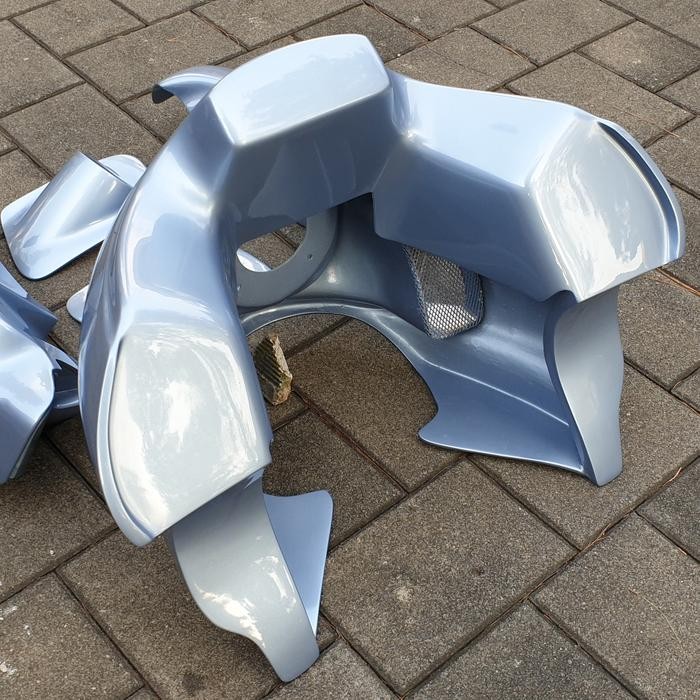 Ready front fairing dan lower fairing fxr clubstyle