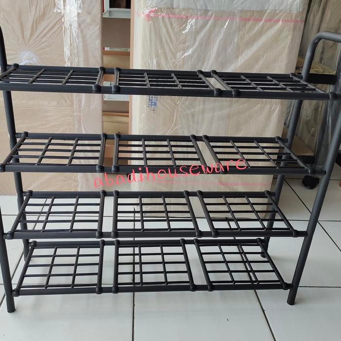 RAK SEPATU SANDAL RAK BESI 4 SUSUN ORBITREND