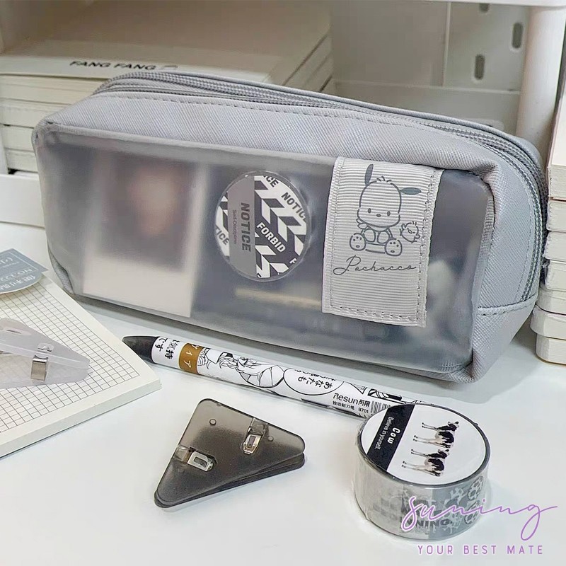 

Muji Snoopy Cute Large Capacity Pencil Case/pensil pouch/make up tas/Kotak Pensil-Suning Mall