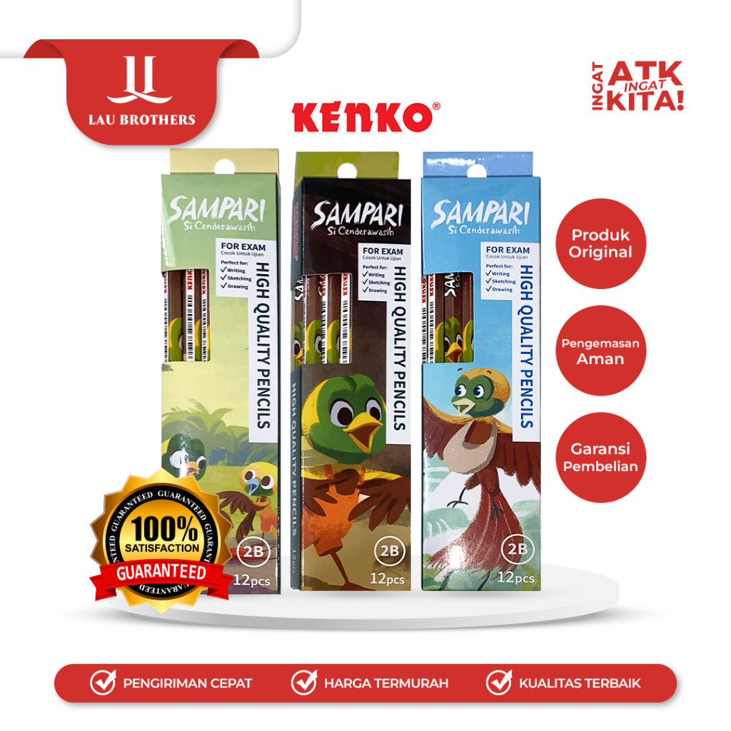 

UM1 KENKO PENSIL 2B-6389 SAMPARI (1LSN/ 12PCS)