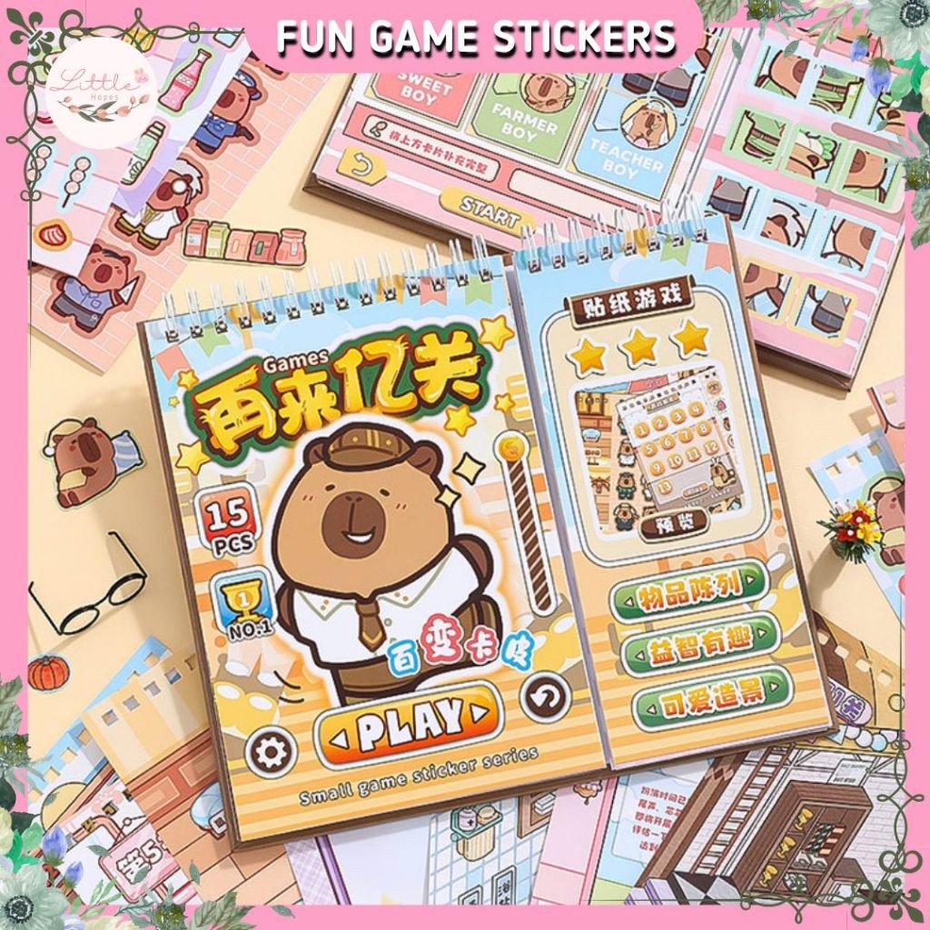 

UM1 FUN Sticker Book 3D Premium Satisfying Decoration Landscaping Creative Mainan Anak Lucu Korea
