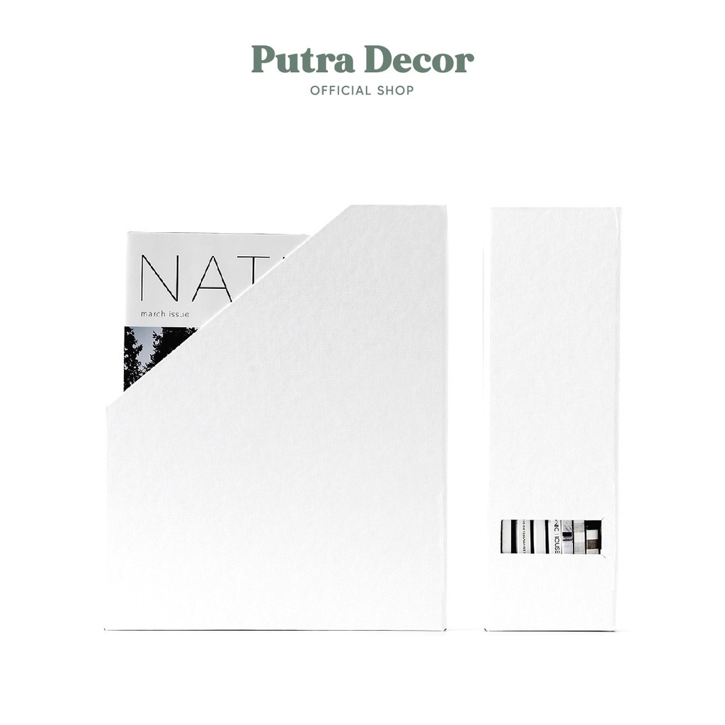 

TJENA File PUTIH majalah, file box organizer box set isi 2 pcs, box file, ordner TJ1766