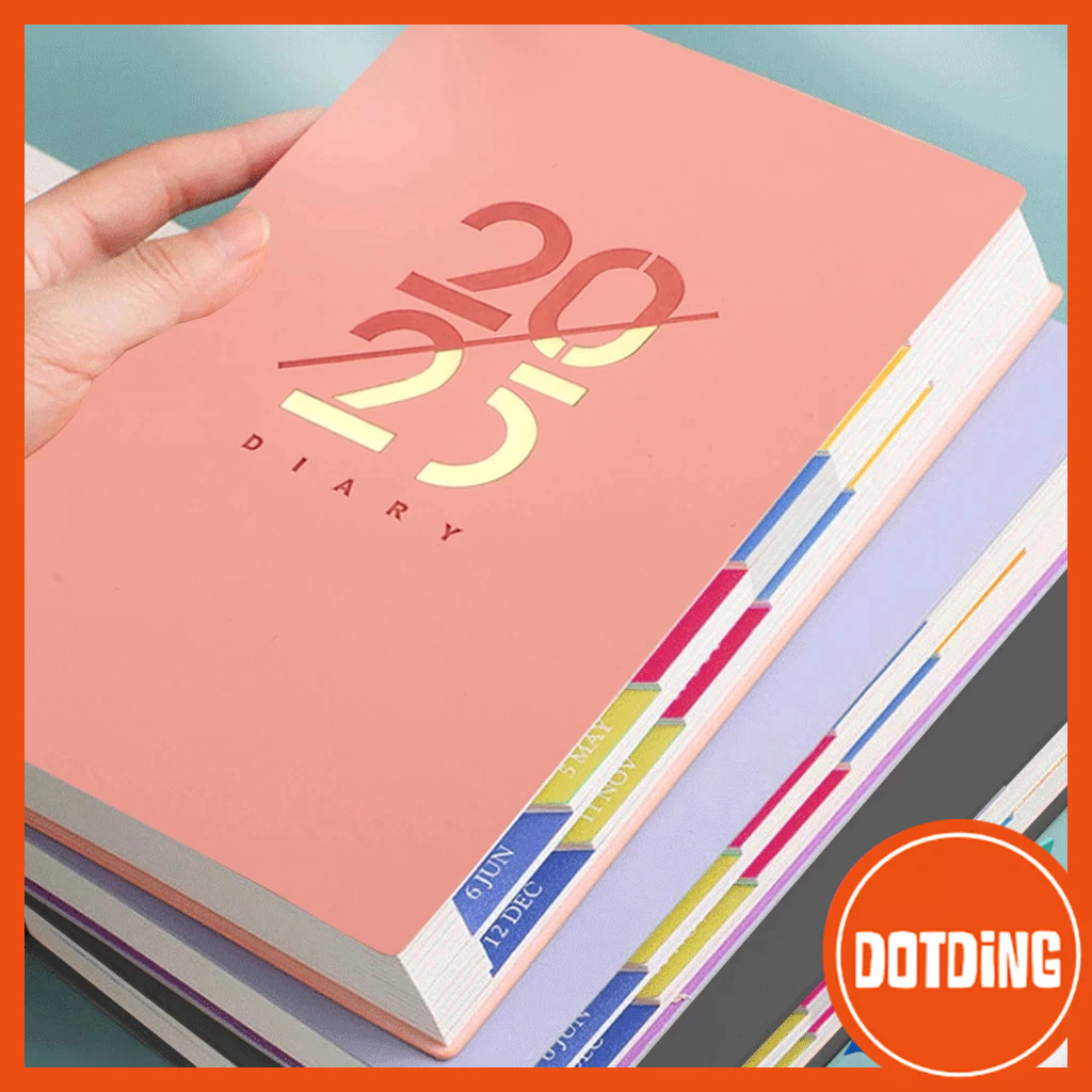 

UM1 [COD] 2025 Planner Agenda 160 Sheets 100GSM Notebook A5 Diary Journal Notebook School Stationary