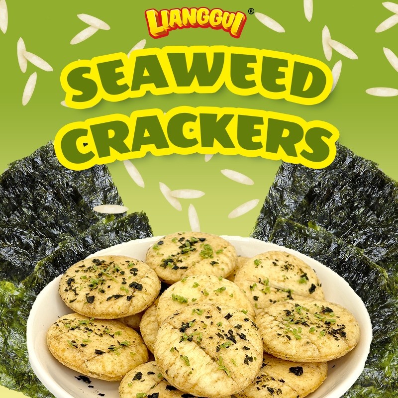 

AYOOOLLARIZSS!! Buy24Get24 Nori Crackers Cemilan Renyah Rasa Rumput Laut Snack Viral Cocok untuk
