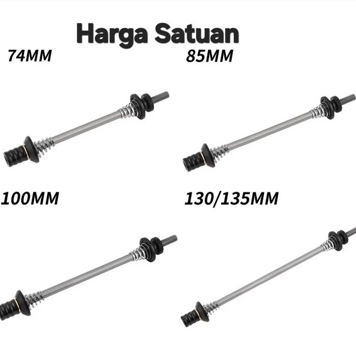 Muqzi Titanium Qr Quick Release Sepeda Skewer As Hub Sepeda Lipat Mtb Roadbike