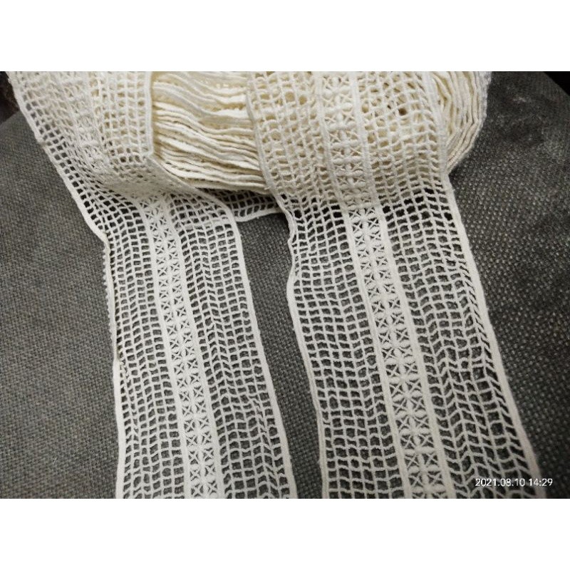 Renda bordir rajut model jaring renda kait renda katun renda tengah renda kait