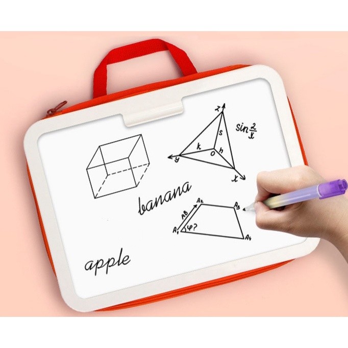 

Portable Magnetic Drawing White Board Bag for Kids / Storage Bag / Folder Bag / Tas Sekolah Anak