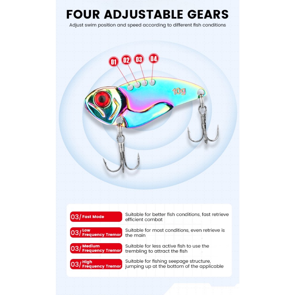 [OFFICIAL] KASTKING VIB Metal Umpan Pancing 5PCS Set Box (7g/3.8cm) Bait Lure JIG Casting Bladebaits