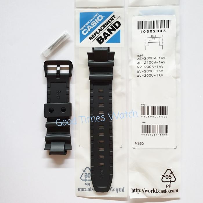 Termurah Strap Casio Ae-2000W Ae-2100W Wv-200 / Ae-2000 Ae-2100 Casio Original
