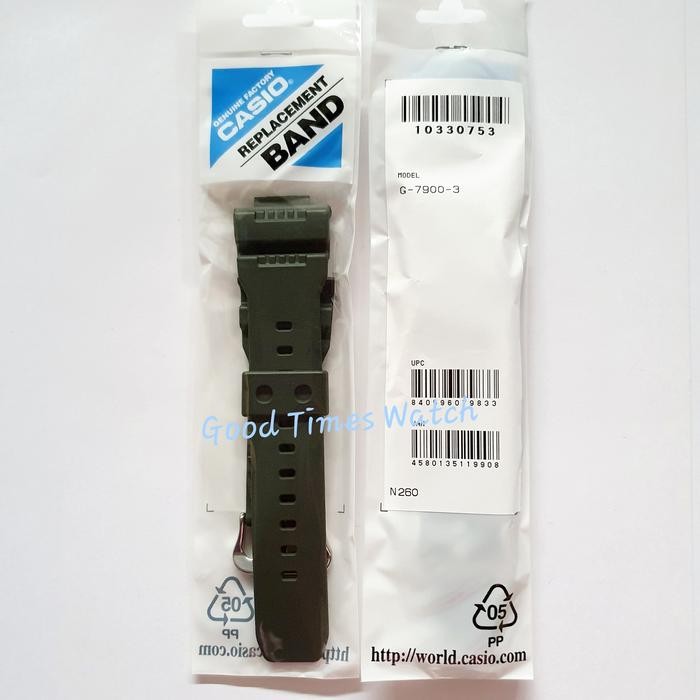 Menarik Strap G-Shock G-7900-3Dr / G-7900 / Casio Original