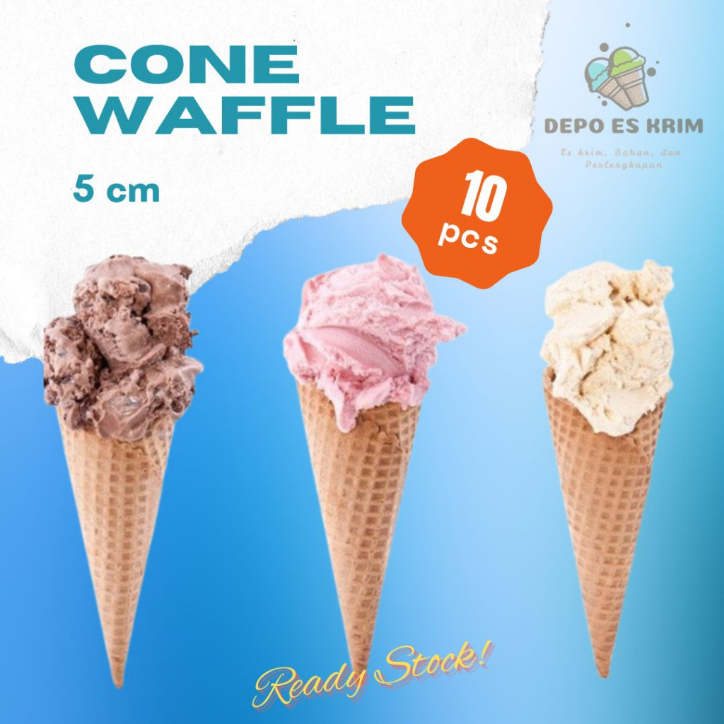 

Dapur Joglo Classic Sugar Rolled Cone Waffle Ice Cream Wafer Kerucut Besar Mirip Mixue