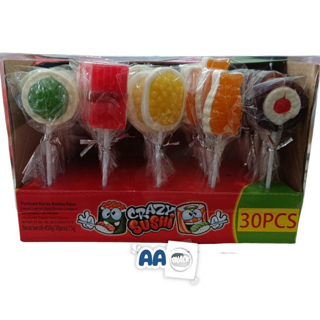 

Dapur Joglo Permen Keras Crazy Sushi Box Isi 30 X 15 Gr