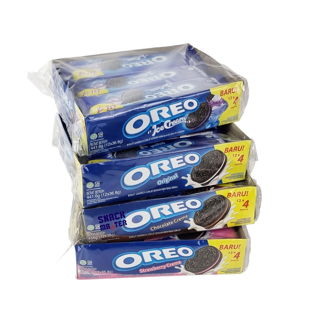 

Dapur Joglo Oreo Biscuit Sandwich Isi 4 Lup Box - Netto 12 Bks X 27 Gr