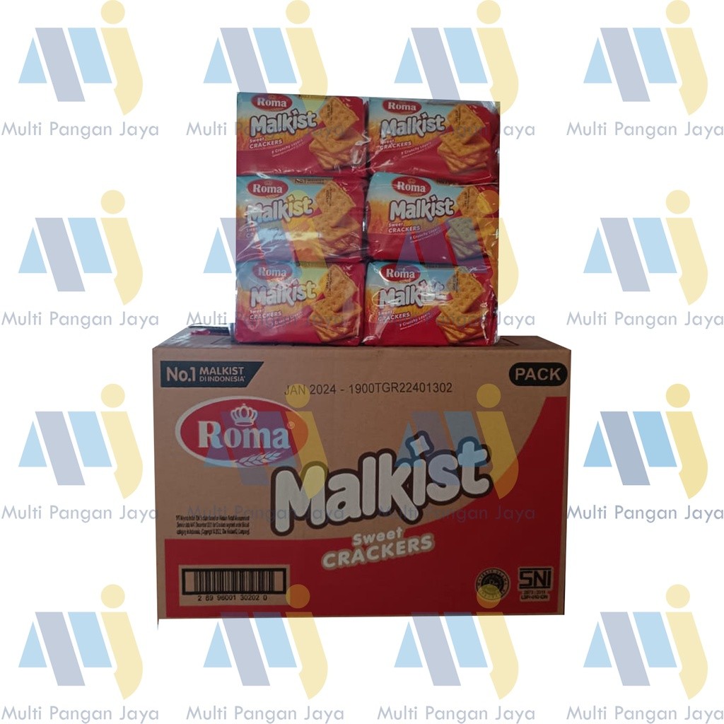 

Dapur Joglo Biskuit Roma Malkist Crackers 105 Gram 1 Karton / Dus