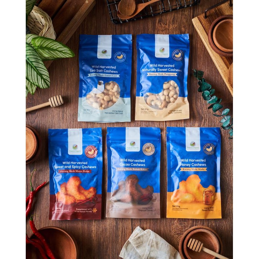 

EatFr3sh- Wild Harvested Cashews Bundle ( Get 5 flavours / dapat 5 rasa )
