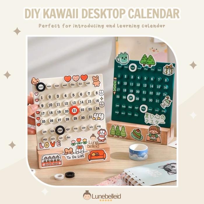 

Diy Kawaii Desktop Calendar / Kalender Meja Belajar