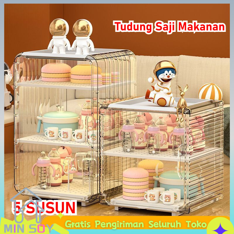 TUDUNG SAJI MAKANAN TUDUNG SAJI SUSUN 5 JUMBO RAK PENGERING BOTOL BAYI RAK BOTOL SUSU BAYI