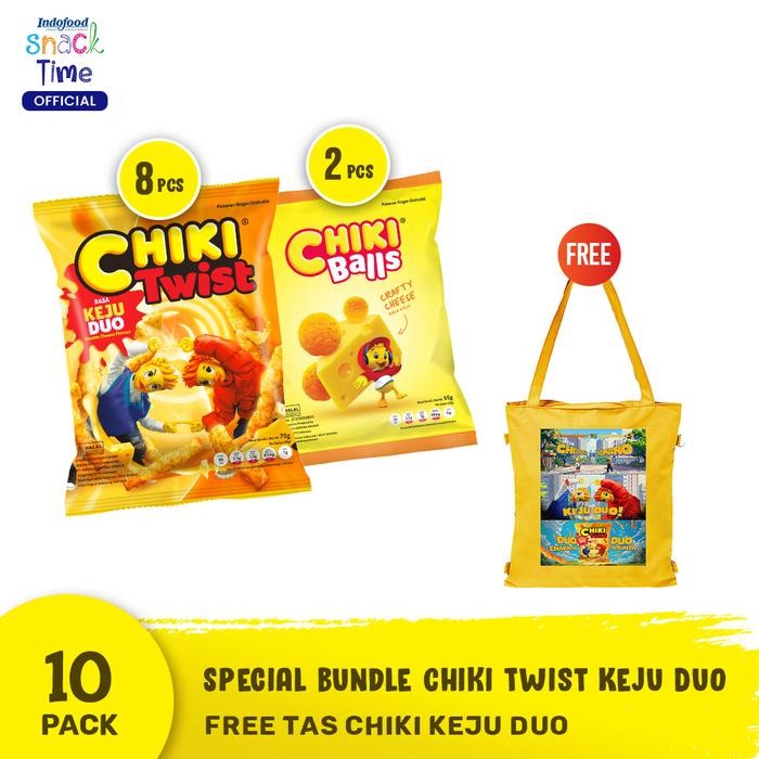 

EatFr3sh- Special Bundle Chiki Twist Keju Duo - FREE Tas Chiki Keju Duo