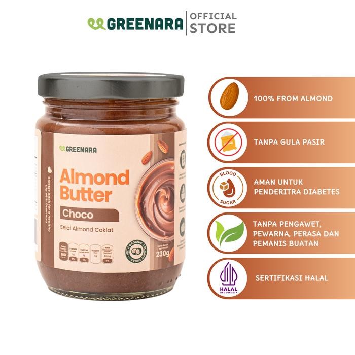 

EatFr3sh- Greenara Almond Choco Butter 230gr / Selai Almond
