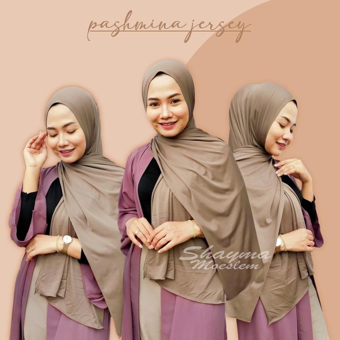 Hijmi- PASMINA JERSEY MALAY SHAWL PASMINA JERSEY PREMIUM PANJANG 180x75 CM