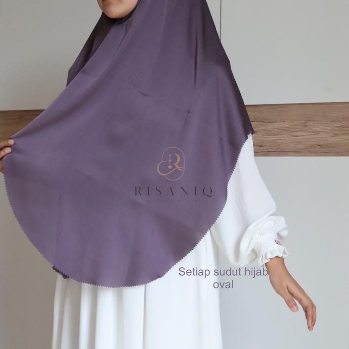 Hijmi- Hijab Ziyan shawl by RISANIQ pashmina oval lasercut Kerudung curve/oval malaysia Silk Lidi