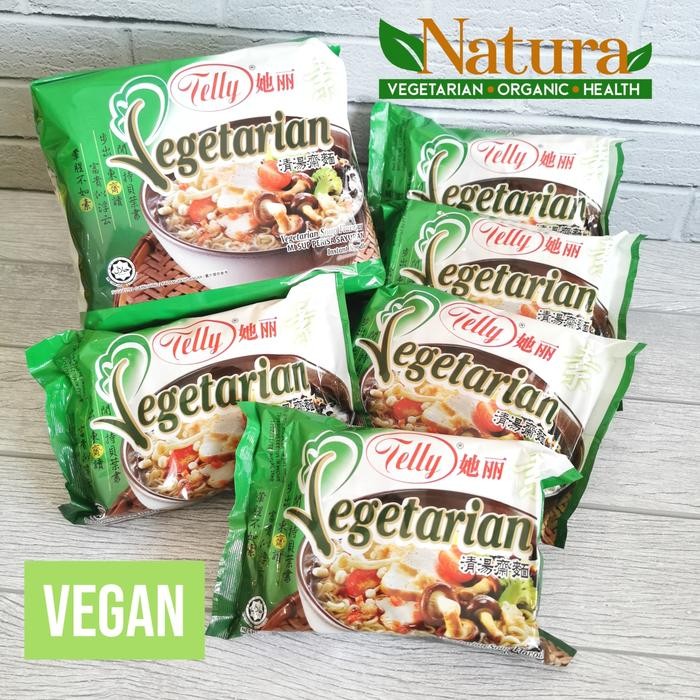 

EatFr3sh- Telly Mie Instant Sup Rasa Sayuran 1Pack Isi 5Bungkus Vegetarian Vegan