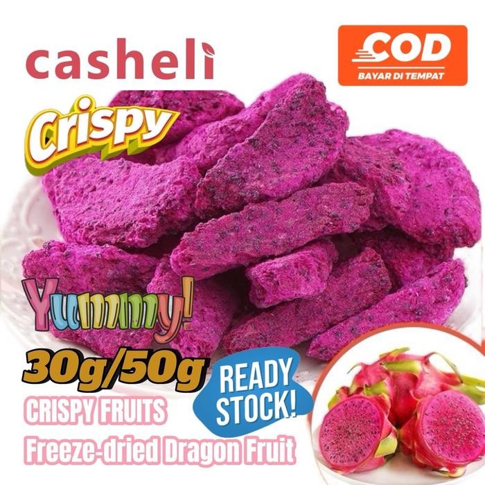 

EatFr3sh- casheli Crispy Freeze-dried BuahNaga Snack Cemilan Food Dragon Fruit Crispy Camilan No