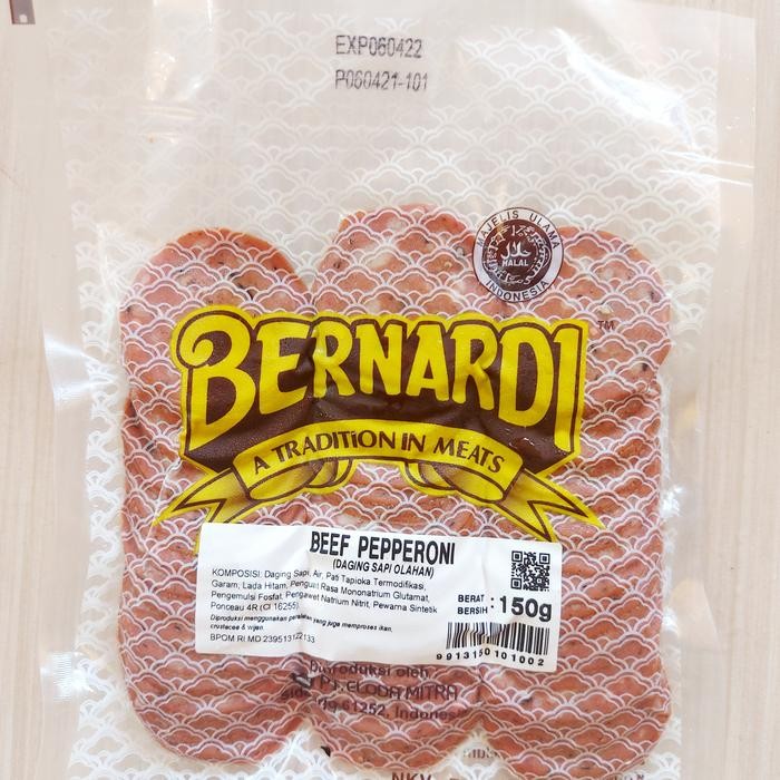 

EatFr3sh- beef pepperoni pizza bernardi 150 gr