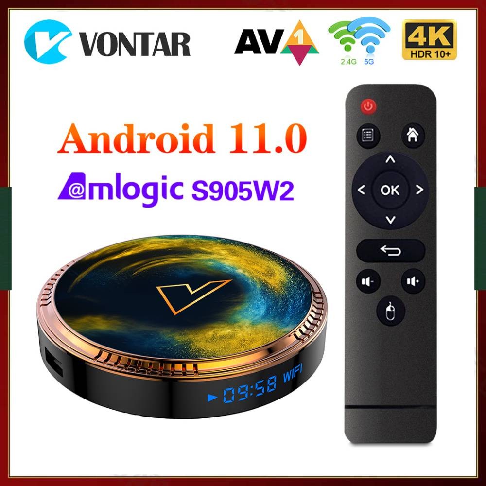 Vontar X2 Amlogic S905W2 Media Player Android 11.0 Smart Tv Box Android 11 4G 64G Set Top Box 4K