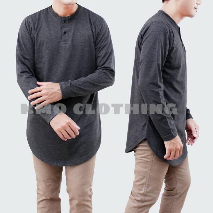 Zuhud- Kaos Kurta Lengan Panjang Baju Koko Kurta Pria Original KMO
