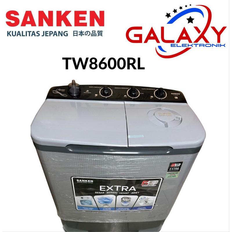 MESIN CUCI 2 TABUNG SANKEN TW 8600/ TW 9110 / TW 9220