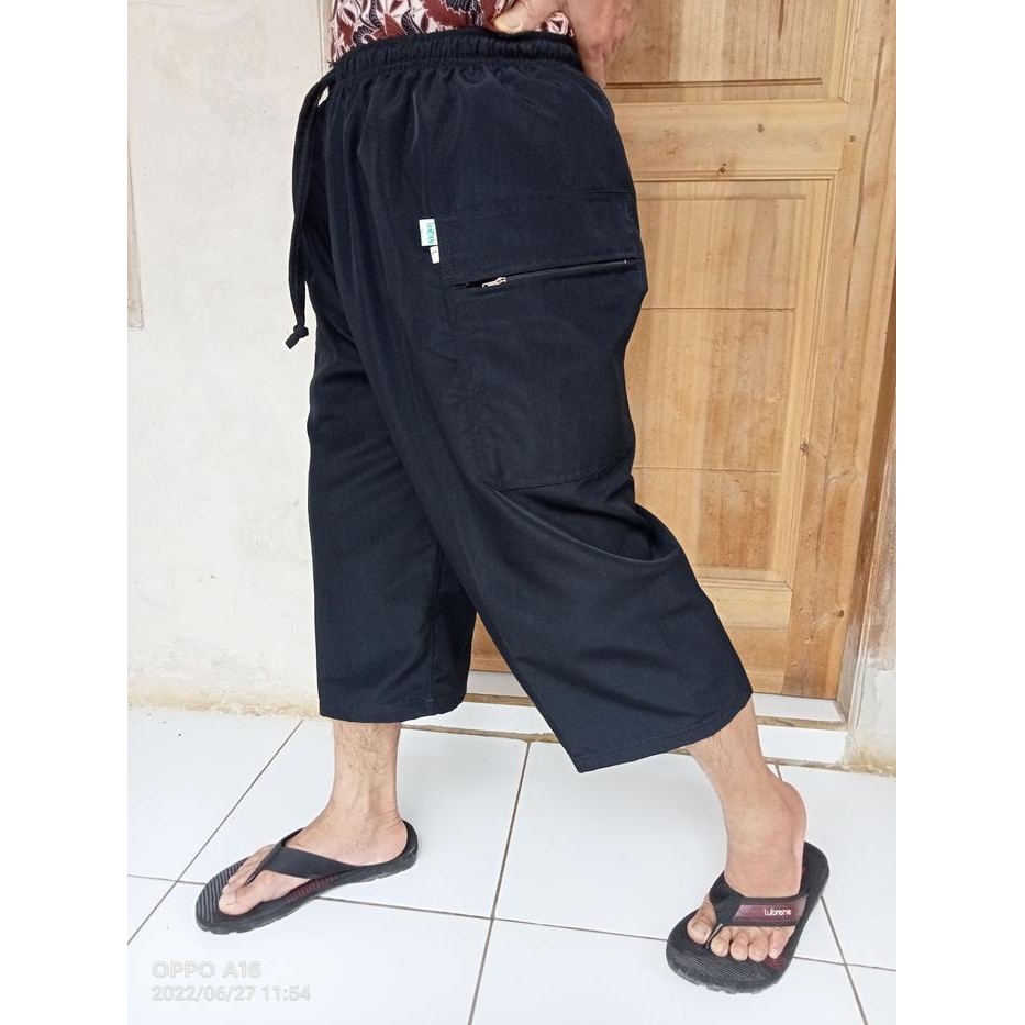 Zuhud- Celana Sirwal Sontog Pria 3/4 Betis - Celana Haji & Umroh Muslim Dewasa