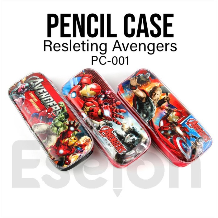

No.OneBest- Kotak Pensil Mika AVENGERS 001 / tempat pensil karakter