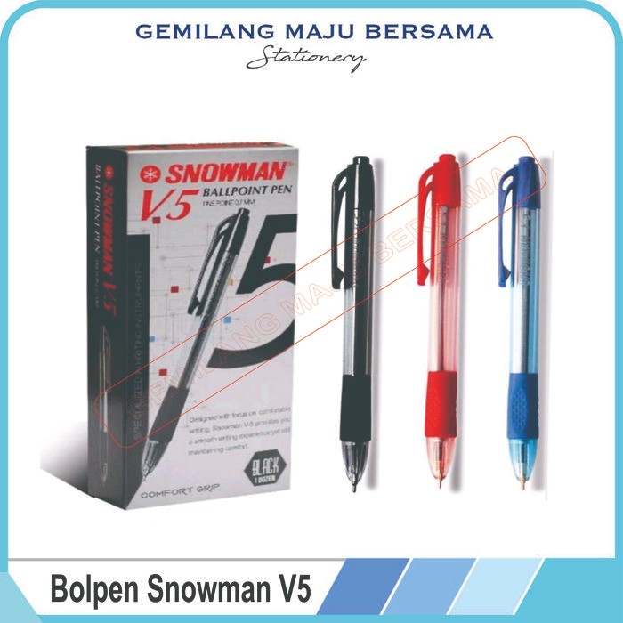 

No.OneBest- Bolpen Snowman V5 (0.7MM)
