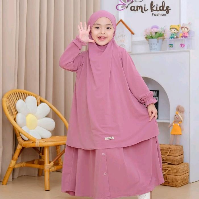 Hayya- baju muslim anak perempuan fk humayra set Gamis