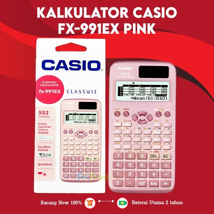 

Kalkulator Casio Fx 991 Ex Hitam Black Blue Pink , Calculator Scientific Kalkulator Ilmiah Sekolah