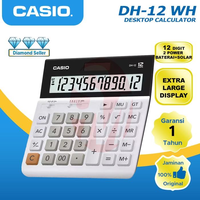 

Kalkulator Casio Dh 12 Bk