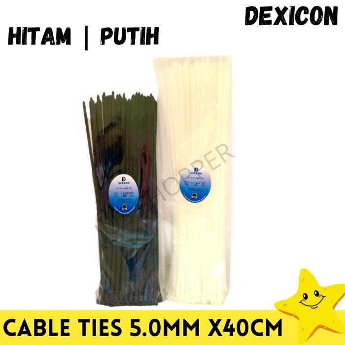 

No.OneBest- Kabel Tis Cable Ties 40 cm isi 100 pcs 4.8 x 400 mm Cable Tie Nylon